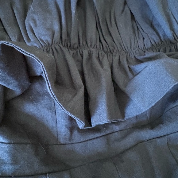 Strapless Black Ruffle Top - Picture 4 of 5